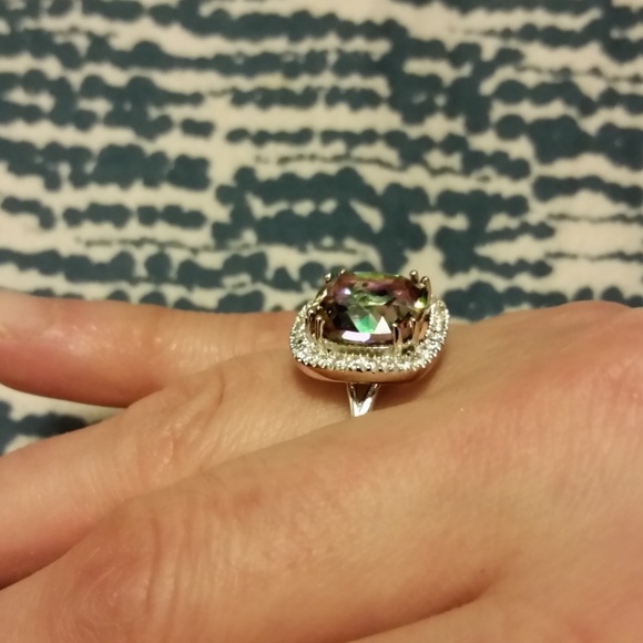 Genuine MYSTIC FIRE TOPAZ Ring - Picture 4 of 7